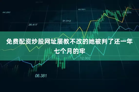免费配资炒股网址屡教不改的她被判了还一年七个月的牢